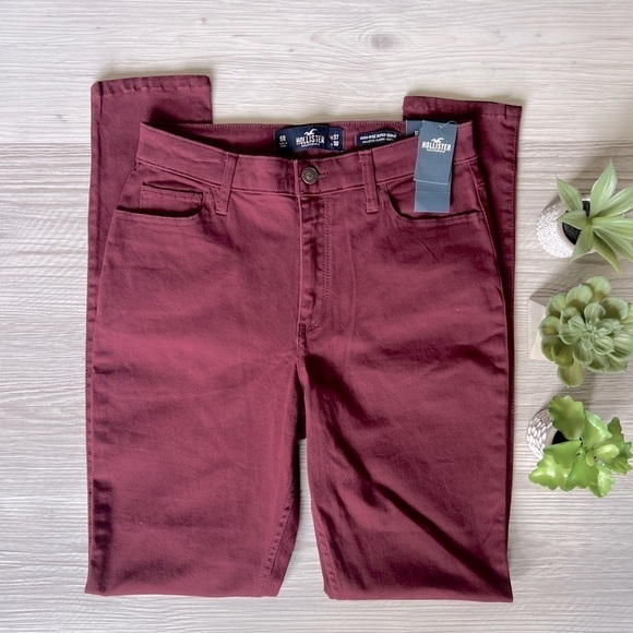 HOLLISTER high-rise super skinny classic stretch pants size 5 NWT - Picture 2 of 13
